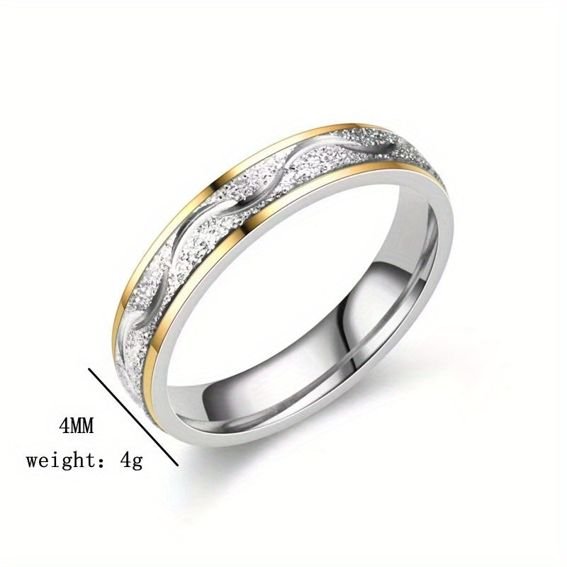 9pcs Set - Universal for Men And Women, Rotating Stainless Steel Watch Band, Plated with 18K Golden, an Amazing Gift.